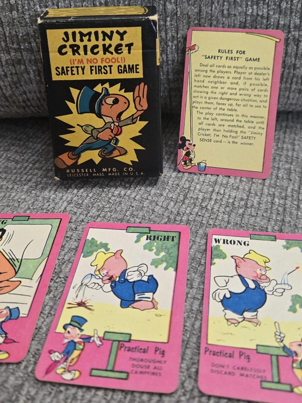 Jiminy Cricket (I'm No Fool!) Safety First Card Game